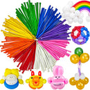 LXZFCRG 260 Balloons Pack of 100 Long Balloon Animal Twisting Balloons for for Animal Shape Birthdays Clowns | Multi — 1