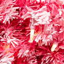 Pre-Lit Flocked Pink Artificial Christmas Wreath - 24"- Clear Lights — 7