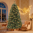DWVO 6FT Pre-Lit Artificial Christmas Tree Green 1000 Tips 250 LED Lights — 5