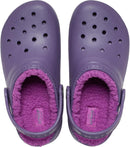 Crocs Kids' Classic Lined Kids Clog – Nightshade — 4