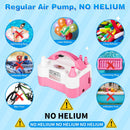 Electric Balloon Pump, Portable Electric Balloon Blower Machine Balloon Air Pump Dual Nozzle 110V 600W Balloon Inflator for Party Decorations | Pink — 4