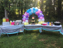 LANGXUN 12ft Table Balloon Arch Stand Kit for Party Decorations, Arco de Globos Para Mesa for Birthday Wedding Graduation Easter Engagement Decor Baby Shower Party Supplies | 12ft Black Table Arch — 7