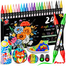 TBC The Best Crafts Acrylic Paint Markers, 24 Colors Dual Tip Pen — 2