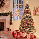 Hykolity 6 ft Prelit Christmas Tree with Pine Needle and Red Berries — 2