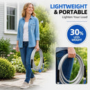 SPECILITE 50ft 304 Stainless Steel Metal Garden Hose with Blue Nozzle — 3