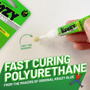 Krazy Fix Fast Waterproof Glue, Fast Curing Polyurethane Singles (3 x 4g) — 2