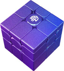 GAN MirrorM UV-Coated, 3x3x3 Magnetic 48 Magnets Glitter Sparkle Mirror Speed Cube Puzzle Game Magnets Toys for Kids Adult Cuber, Corner Cutting, Solve by Shape, Purple — 1