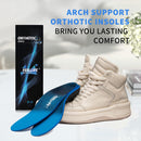 FEELLIFE Plantar Fasciitis Insoles, High Arch Support Inserts for Men Women, Heavy Duty Flat Feet Pain Relief Orthotics for Athletic Shoes & Work Boots for All Day Standing [Men 9-9.5|Women 11-11.5] - Blue — 8