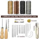 Leather Sewing & Upholstery Repair Kit with 2 Awls, Needles & Waxed Thread — 2