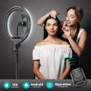 Weilisi 10" Ring Light with Stand 72'' Tall & Phone Holder,38 Color Modes Selfie Light with Tripod Stand,Stepless Dimmable/Speed LED Ring Light for iPhone & Android,YouTube, Makeup,TIK Tok photo 4