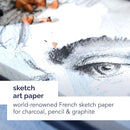 Canson Artist Series Sketchbook, Hardbound Journal, 11x14 inches, 184 Pages (65lb/96g) - Artist Paper for Adults and Students - Graphite, Charcoal, Pencil, Colored Pencil | 11"X14" — 2