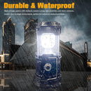 Collapsible Portable LED Camping Lantern XTAUTO Lightweight Waterproof Solar USB Rechargeable LED Flashlight Survival Kits for Indoor Outdoor Home Emergency Light Power Outages Hiking Hurricane 4-Pack | White — 3