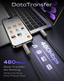 USB C Cable Fast Charging 60W iPhone Charger Cable 6FT, Apple MFi Certified 6