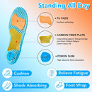 Carbon Fiber Arch Support Inserts Women Men, Wide Feet, Shock Absorbing, Arch Support, Distributes Pressure, Flat Feet Orthotic Insert, Work Boot Shoe Insole, Absorb Shock with Every Step(L) — 3