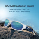 Duduma Polarized Sports Sunglasses for Men Women Running Cycling Fishing Golf Driving Shades Sun Glasses Tr90 | One Size | White/Blue — 2