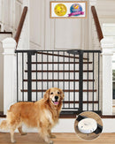 Cumbor 30-46" Baby Gate for Stairs, Auto Close Dog Gate for the House Black