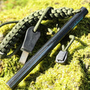 6" Survival Ferro Rod Drilled Flint Fire Starter and Striker Kit — 6