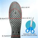 Height Increase Insoles, 3-Layer Height Boosters for Men Women (5.5 CM) - Black — 3