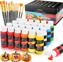 Caliart 24 Colors Acrylic Paint Set with 12 Brushes, 100 Colors Watercolor Paint Set — 2