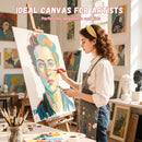 Simetufy 18 x 24 inch 5 Pcs Large Canvas Panels, Flat Painting Boards | 18"x24" — 5