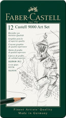 Faber-Castell 9000 Graphite Sketch Pencil Sets Art 8B - 2H set of 12 | 12 Count (Pack of 1) — 1