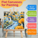 ESRICH 6x6 Canvas for Painting, 24 Pack Canvas Boards Cotton Painting Canvas Primed Acid Free Small Blank Canvases Panels for Oil Paint, Watercolor, Acrylic Paint, Gouache, Tempera. | 6x6in — 3