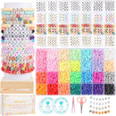 Pizooro Friendship Bracelet Kit, 28 Colors 5040 Pcs Clay Beads 1200 Pcs Letter Beads for Bracelets Making,4 Styles… — 1
