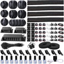 N NOROCME 192 PCS Cable Management Kit 4 Wire Organizer Sleeve photo 1