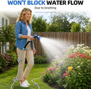 SPECILITE 50ft 304 Stainless Steel Metal Garden Hose with Blue Nozzle — 4