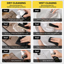 6-in-1 Premium Shoe Cleaning Kit,with 3 Brushes & Microfiber Towel — 8
