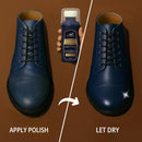 Eagle Liquid Shoe Polish Instant Shine – Quick-Dry Leather Polish with Built-In Sponge Applicator & 2 Cleaning Wipes | Navy Blue — 3