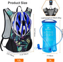 Lightweight Hydration Backpack, Running Backpack with 2L Water Bladder | Blue Print2 — 5