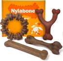 Nylabone Strong Chew Dog Toy 4-Pack, Durable Chew Toys, Large Dogs