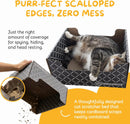 Hide & Scratch Cardboard Cat Scratcher Box & Bed Dark Grey Diamond Pad — 4