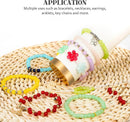 6mm Glass Beads Bracelet Making Kit 1400pcs, 24 Colors Crystal Beads for Jewelry Making Round Beads DIY Crafts with… — 7