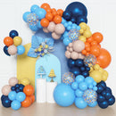 Amandir 153pcs Blue Orange Balloon Garland Arch Kit Different Sizes — 1