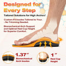 Orthotic Inserts for Women Men, Comfort Work Boot Insoles for Standing All Day, 100% Memory Foam 240LBS+Heavy-Duty Orthopedic Inserts for High Arch and Plantar Fasciitis, Size 11 Women / 9 Men — 3