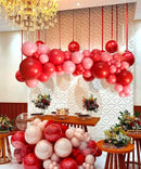 Pink Red Balloons Valentines Balloons 60pcs 12 Inch Red and Pink Latex Balloon for Birthday Valentines Bridal Shower Anniversary Party Decorations | Red Pink — 5