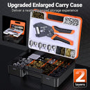 Preciva 4-Size Grommet Tool Kit, 4-Color Eyelets 1/2" 1/4" 3/8" 5/16" — 3
