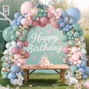 Amandir 173Pcs Pink Blue Green Balloon Arch Garland Kit — 7