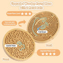Wooden Labyrinth Board Game with Upgraded Circular Marble Maze and Two-Sided Design, 2-in-1 Puzzle Maze with Metal Balls, Brain Teaser Game for Children, Teenagers, and Adults — 3