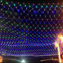 WATERGLIDE Outdoor Christmas Net Lights, 12FT x 5FT 360 LED Mesh String Light with 8 Lighting Modes, Connectable Light for Garden Tree Bushes, Holiday Wedding Party Decorations, Multicolor — 5