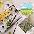 FSWCCK 10 Pack 6 x 6 inch Wood Panel Boards, Unfinished Wood Canvas Panels for Crafts, Painting Canvas, DIY Art Projects, Pouring, Arts Use with Oils, Acrylics | 6"X 6" 10 Pack — 5