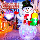 5 FT Christmas Inflatables Snowman Outdoor Decorations, Blow Up Snowman — 3