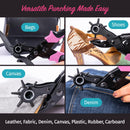 Pro-Master Belt Hole Puncher for Leather, Effortless Control, Precise Holes | Pink Hand-held — 4