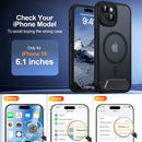Magnetic Case for iPhone 15 with Stand and Camera Protection — 2