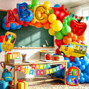 Back to School Decorations First Day of School Decorations Back to School Balloon Arch Garland Kit 158Pcs Rainbow Balloons with School Theme Foil Balloons for Classroom School Party Supplies — 3