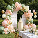 Zesliwy Green Cream White Pink Gold Balloon Arch Kit, Latex, Party Decor | Sage Green Pink Gold — 7