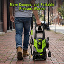 Pressure Washer, Portable Power Washer, 4 Quick Connect Nozzles, High Pressure Cleaning Machine for Car Fence Driveway Patio Washing and More(Light Green) — 6