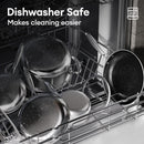 COOKER KING 7pcs Stainless Steel Cookware Set, Hybrid Pots and Pans Set — 8